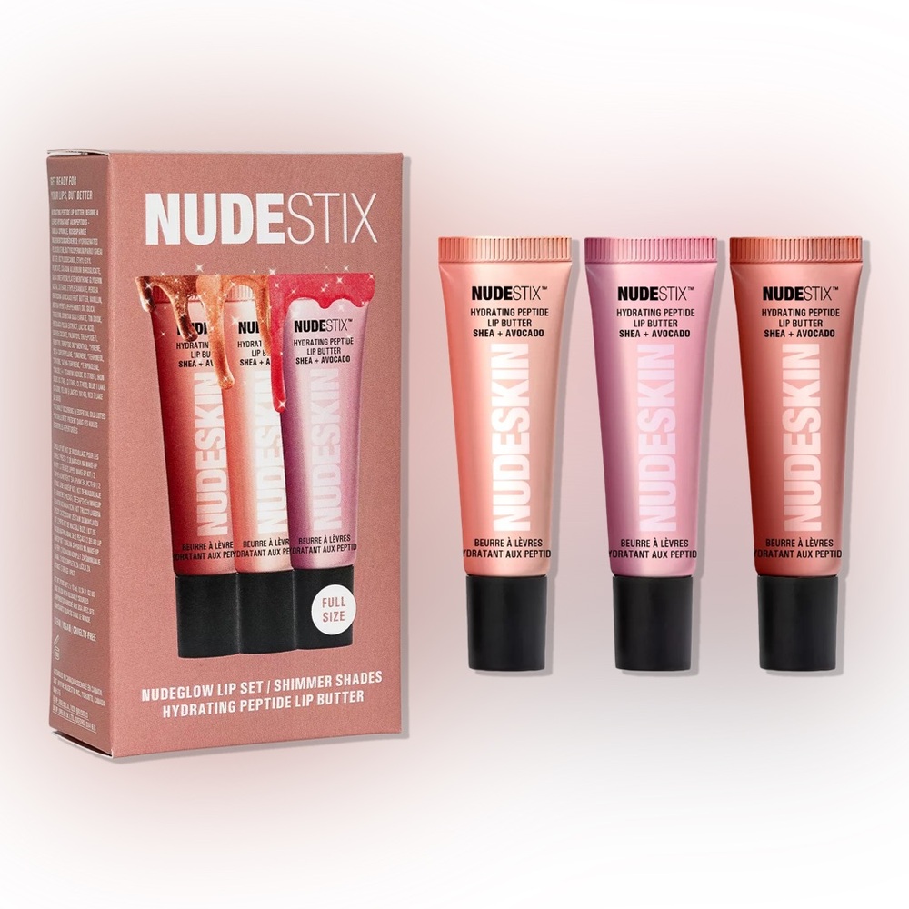 NUDESTIX NUDEGLOW Lip Set - Hydrating Peptide Lip Butter